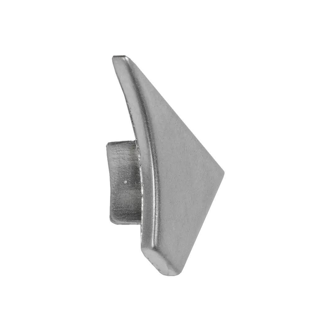 Endkappe rechts T-COVE Metalldruckguss hochglänzend natur 22mm