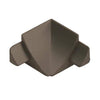 Innenecke T-COVE Metalldruckguss eloxiert titan 16mm