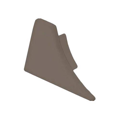 DURAL Embout droit T-COVE métal coulé sous pression anodisé titane 16mm