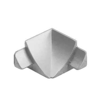 Innenecke T-COVE Metalldruckguss eloxiert silber 22mm