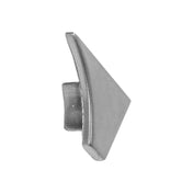 Embout DURAL gauche T-COVE métal coulé sous pression anodisé argent 22mm