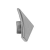 Embout DURAL gauche T-COVE métal coulé sous pression anodisé argent 16mm