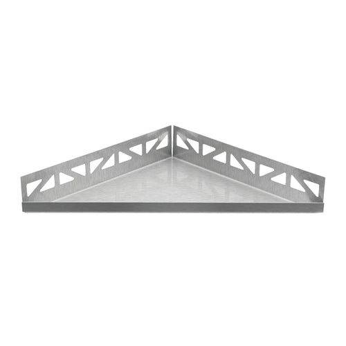 Eckablage TI-SHELF DRG Edelstahl (V2A/304) gebürstet 12.5mm