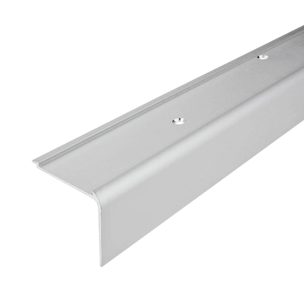 Treppenstufenprofil für 1 x Einlage 43 mm TREDSAFE Aluminium eloxiert silber 44mm 250cm