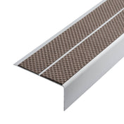 DURAL Profilé pour marches d'escalier TREDSAFE Aluminium anodisé argent 8mm 250cm