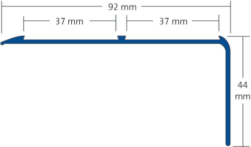 Treppenstufenprofil TREDSAFE Aluminium eloxiert silber 8mm 250cm
