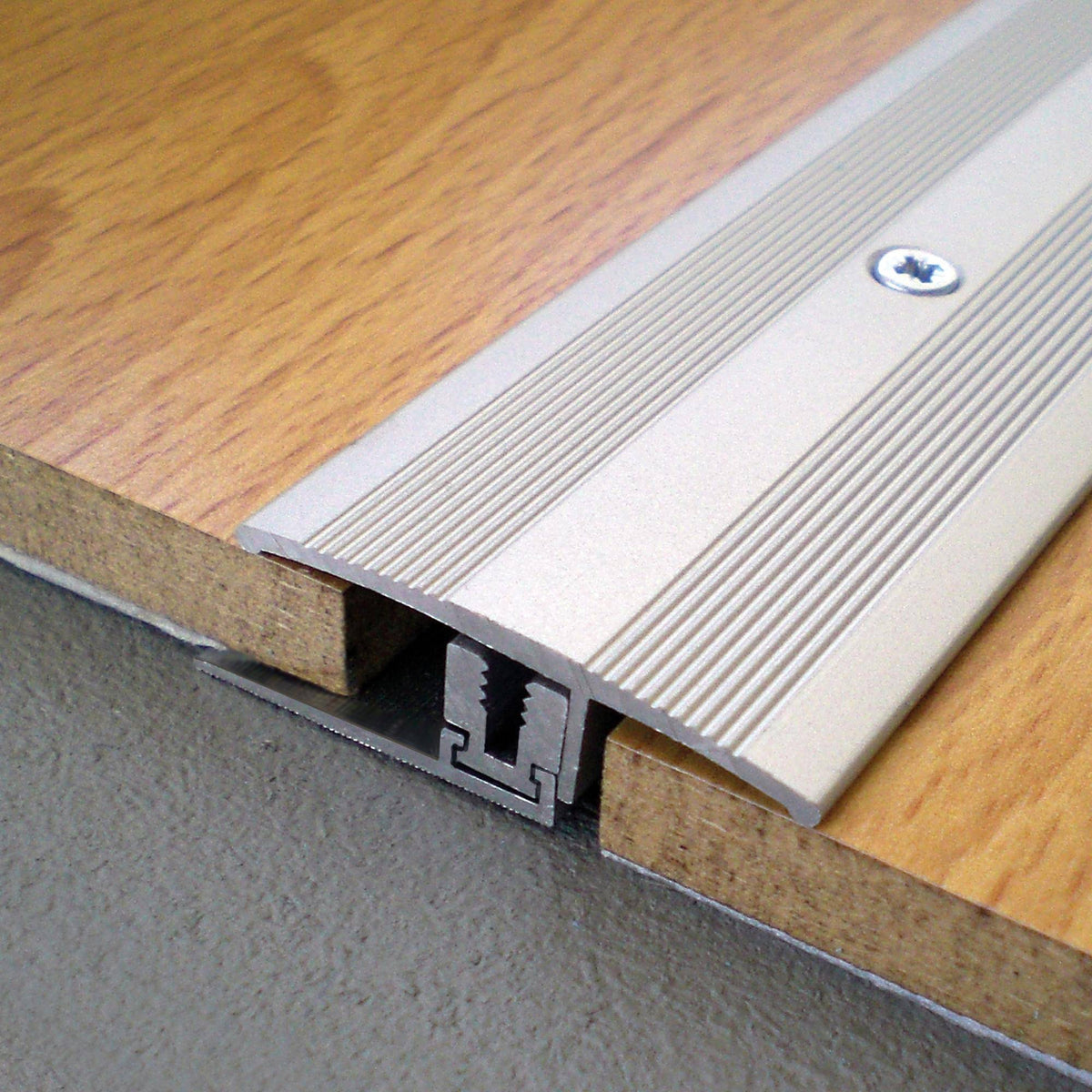 Übergangsprofil TRIFLOOR EXPANSION Aluminium eloxiert silber 45490mm 100cm