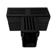 Raccord DURAL U-DRAIN PRO aluminium anodisé noir 100mm