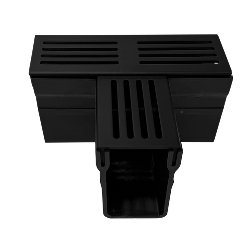 Verbindungsstück U-DRAIN PRO Aluminium eloxiert schwarz 100mm