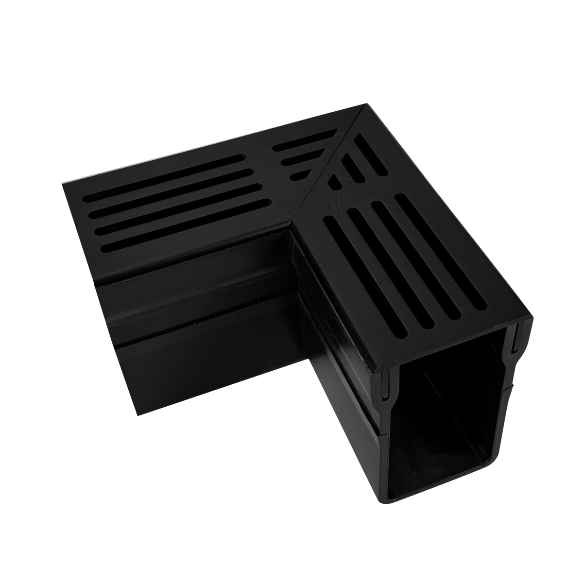 DURAL corner piece U-DRAIN PRO aluminium anodised black 100mm