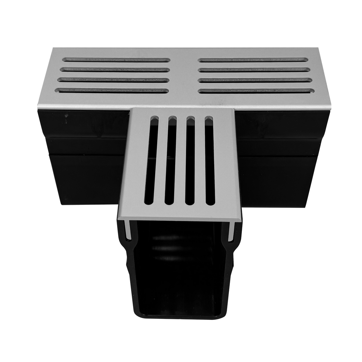 DURAL connector U-DRAIN PRO PVC silver anodized 100mm