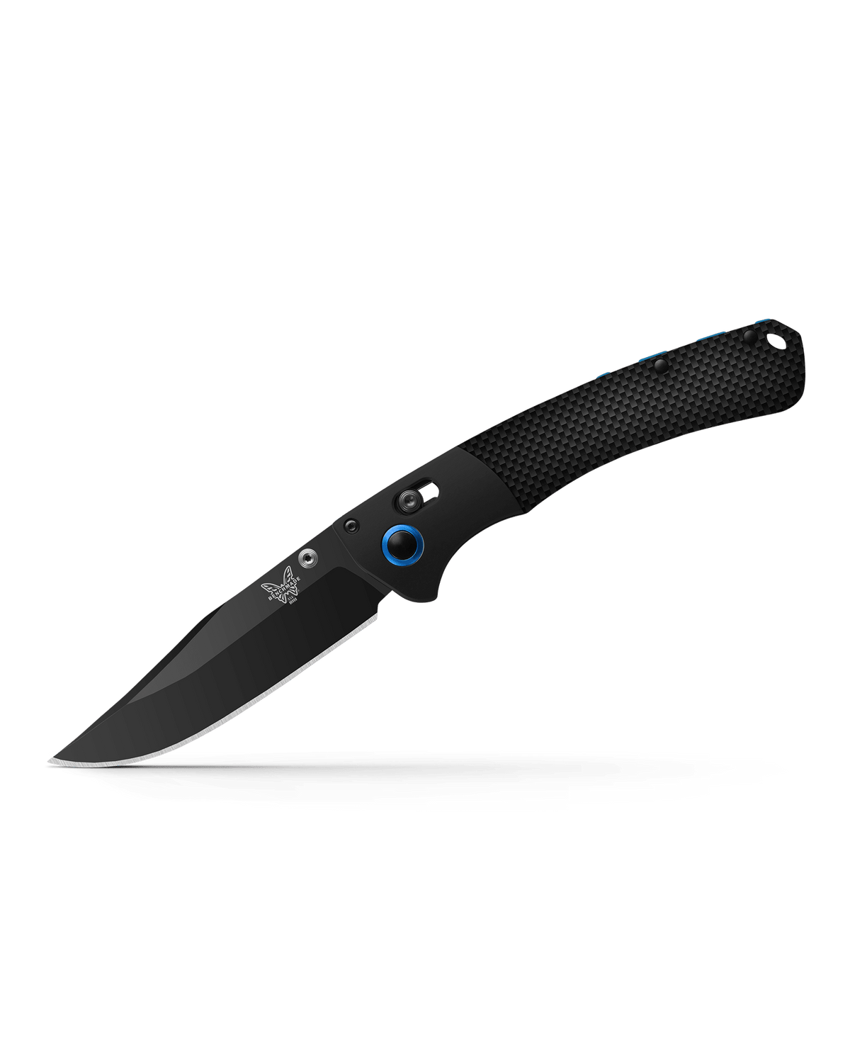 Custom Crooked River All-Black - Angled Profile | Benchmade Knife Co.