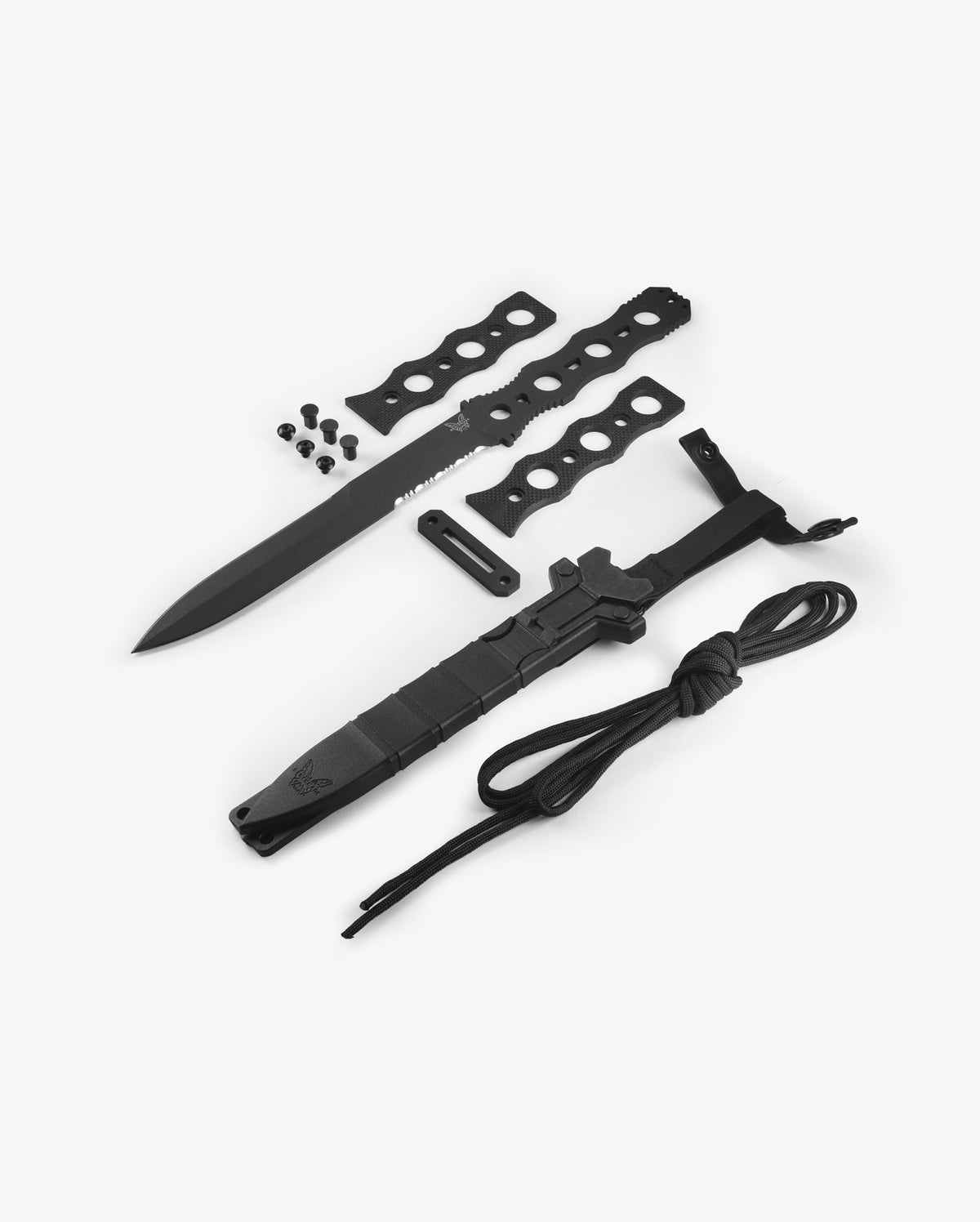 SOCP® Fixed Blade Black G10 - Exploded Components View | Benchmade Knife Co.
