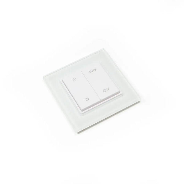 Interrupteur à bascule radio DURAL LED EMOTION plastique blanc 15mm 87cm