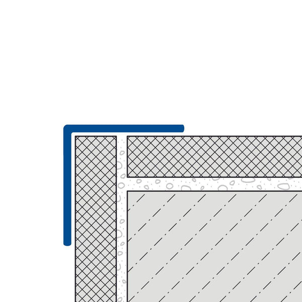 Kantenschutzprofil DURAGARD WP Edelstahl (V2A/304) gebürstet mit Schutzfolie 40mm 250cm