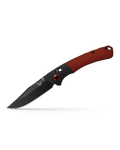 Red Custom Mini Crooked River Knife - Close Up Detail | Benchmade Knife Co.